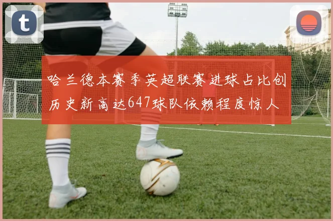 哈兰德本赛季英超联赛进球占比创历史新高达647球队依赖程度惊人