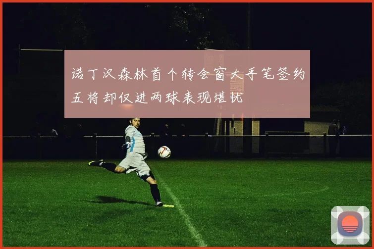 诺丁汉森林首个转会窗大手笔签约五将却仅进两球表现堪忧
